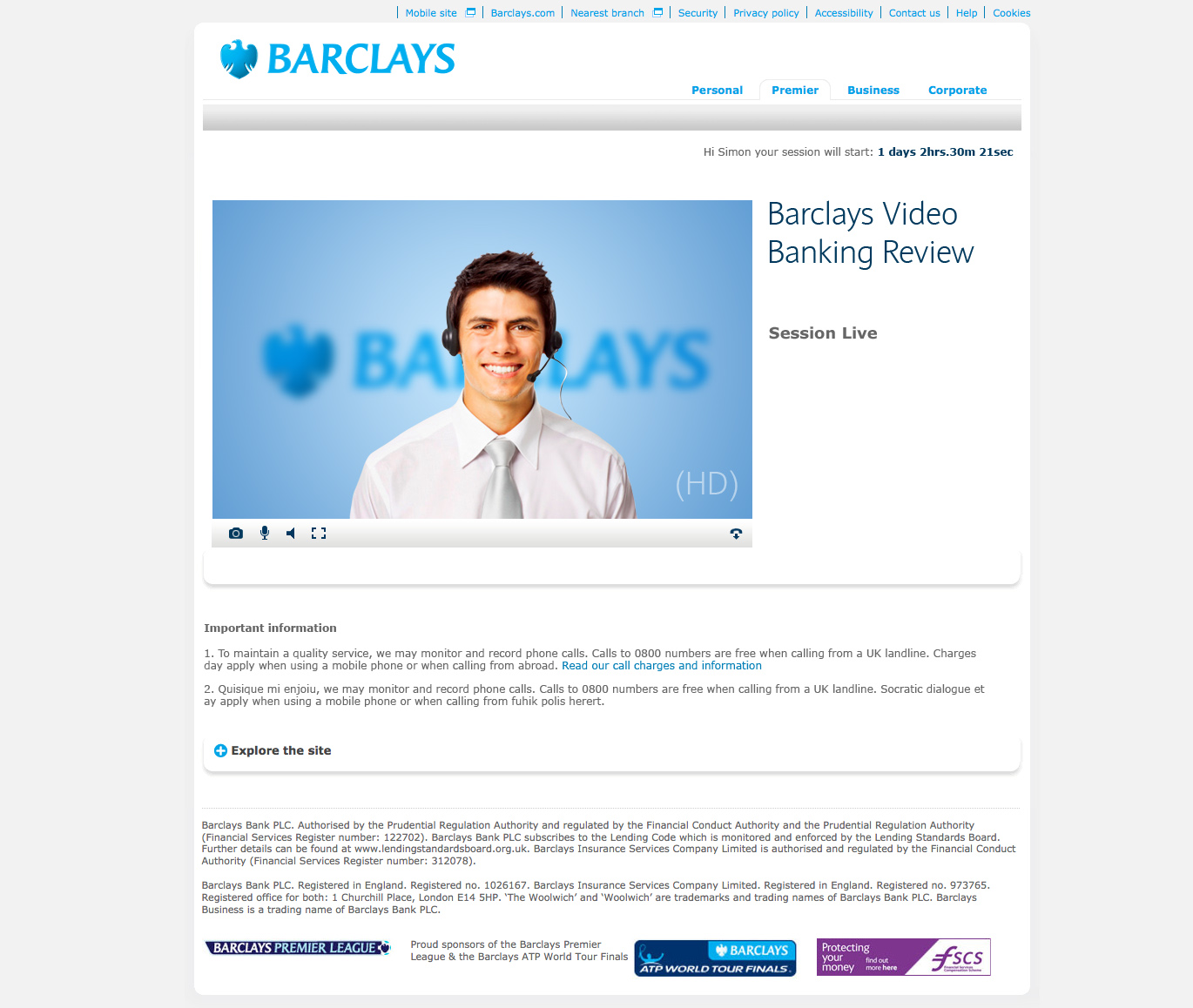 barclays session live