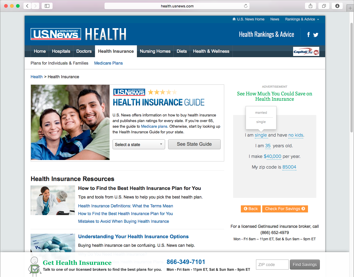 us news health plan